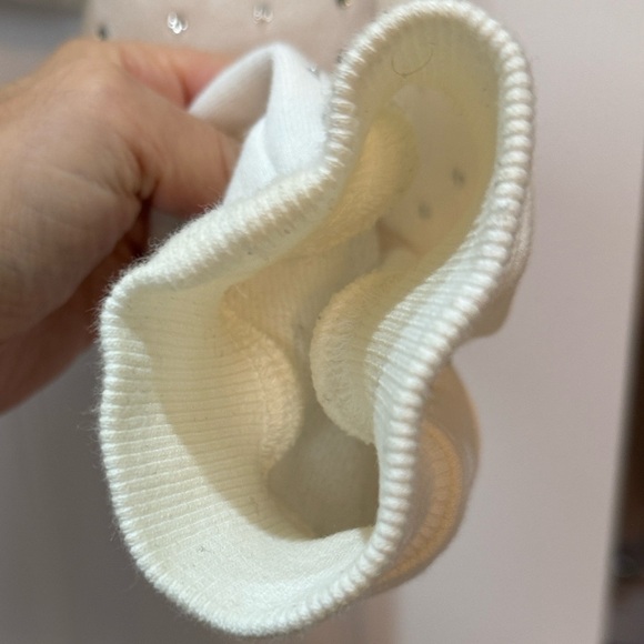 AKIRA Cream cropped Hoodie with Crystal Rhinestone Accents - Picture 8 of 14